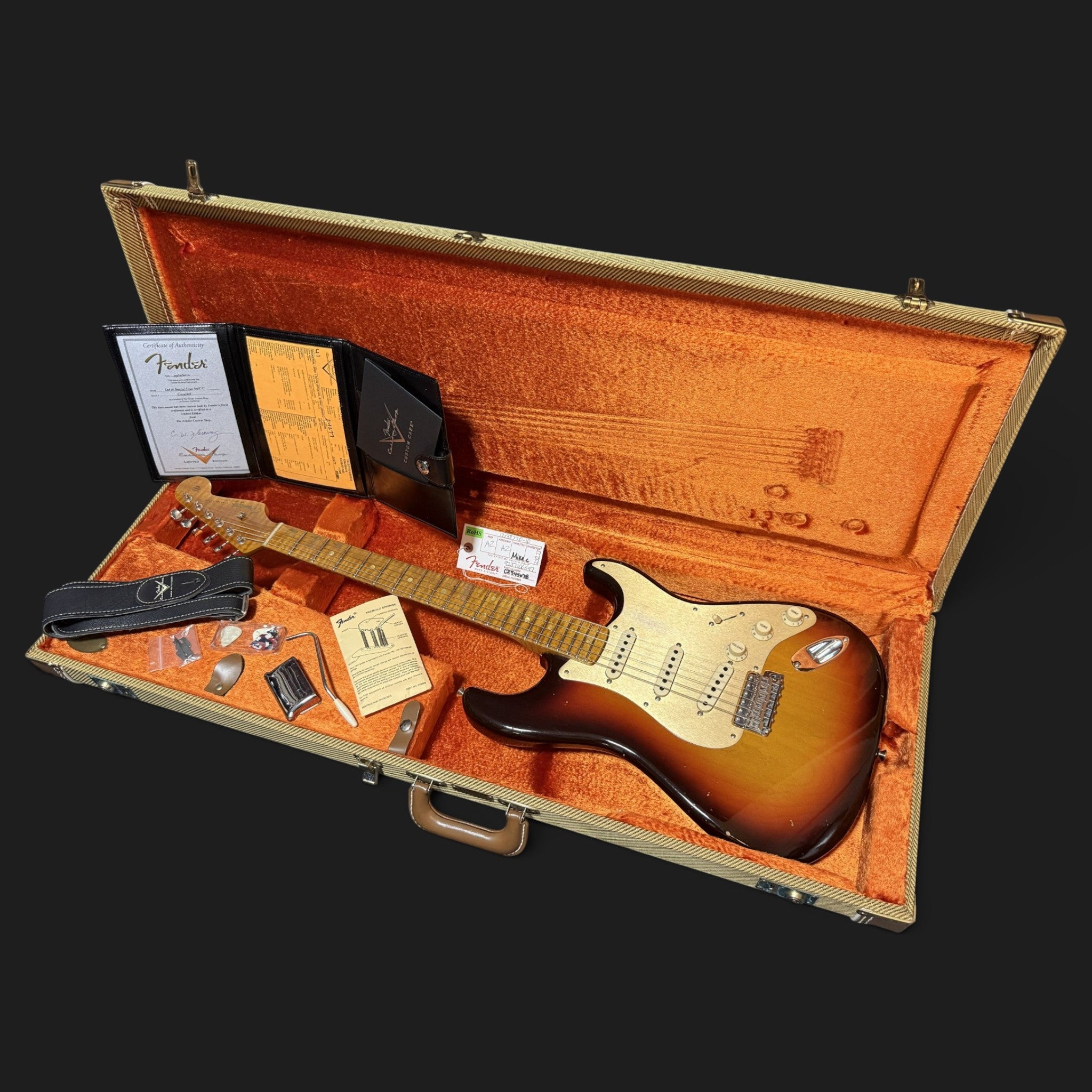 2020 Fender Custom Shop LTD '58 Special Stratocaster Journeyman/CC Relic AAAA Flame Roasted HW Fat 50s - Chocolate 3TSB