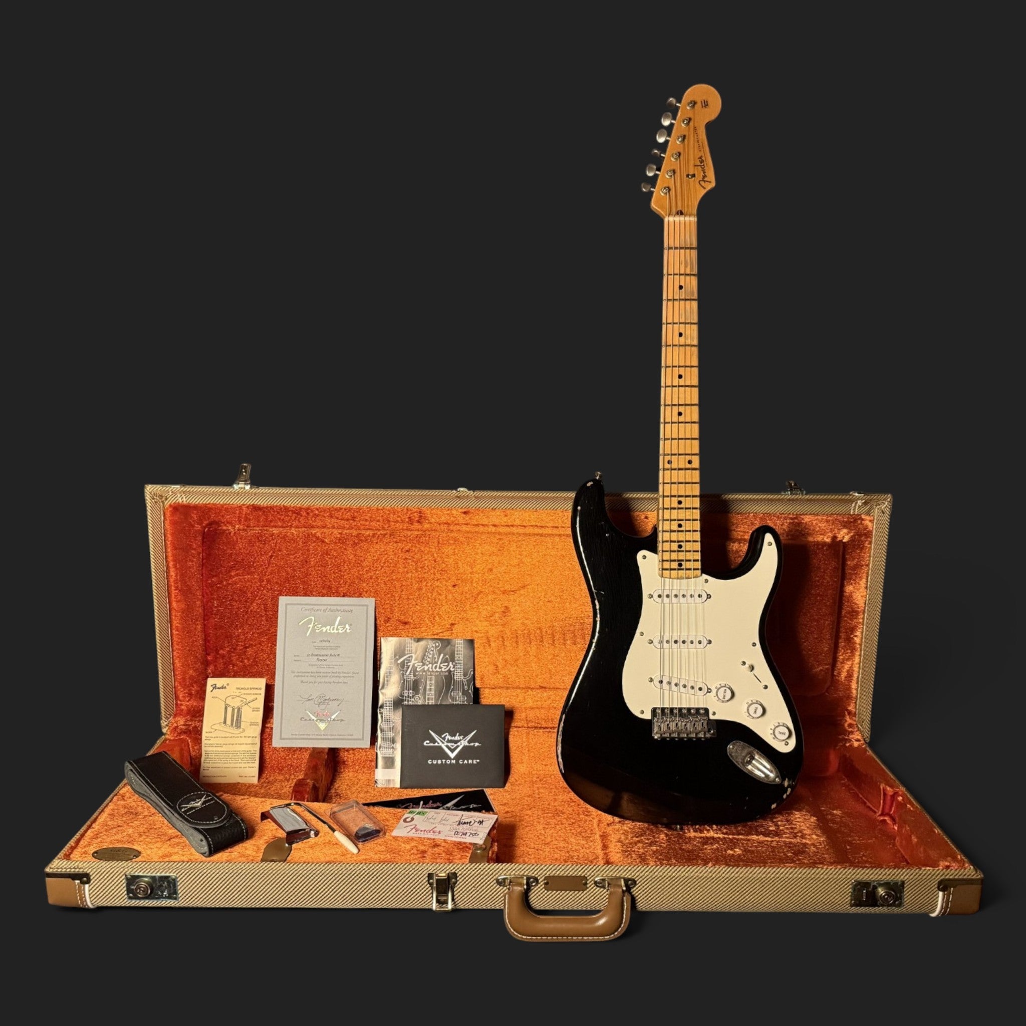 2014 Fender Custom Shop '57 Stratocaster Relic Black • Time Machine • HW Pickups • 3,37 kg