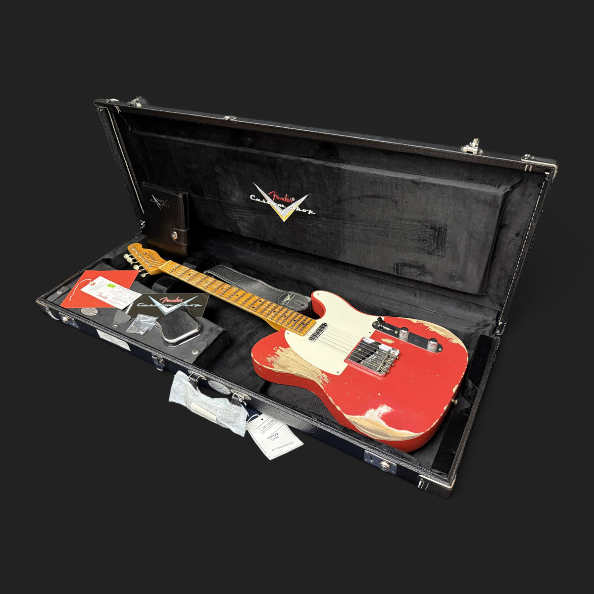 NEUWARE • Fender Custom Shop '55 Telecaster Heavy Relic • Wildwood 10 • Lightweight Ash • Josefina HW • Aged Fiesta Red • 3,06kg