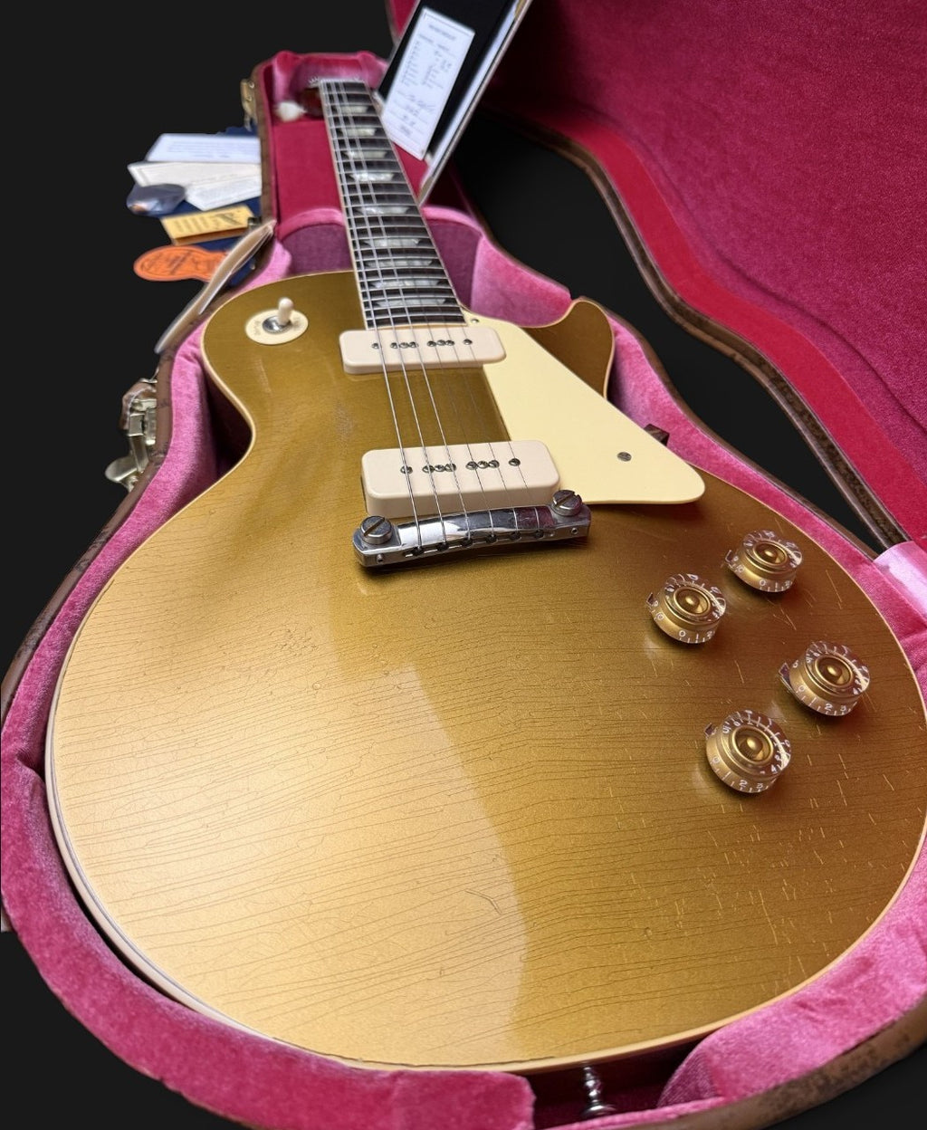 2023 Gibson Custom Shop M2M 1954 Les Paul Goldtop Reissue • Murphy Lab Light Aged • All Double Gold • 3,85kg