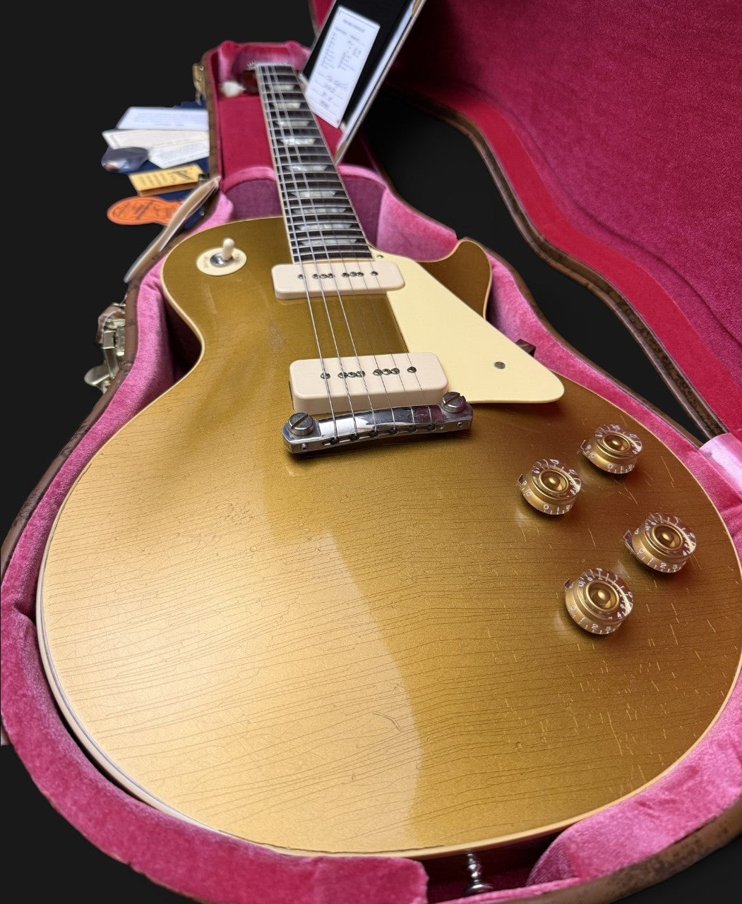 2023 Gibson Custom Shop M2M 1954 Les Paul Goldtop Reissue • Murphy Lab Light Aged • All Double Gold • 3,85kg