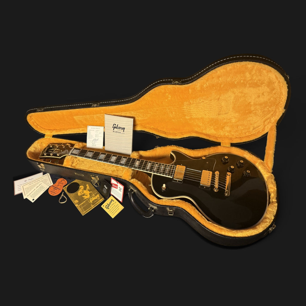 2025 Gibson Custom Shop 1968 Les Paul Custom Reissue "Black Beauty" • Murphy Lab Ultra Light Aged • 4,08kg