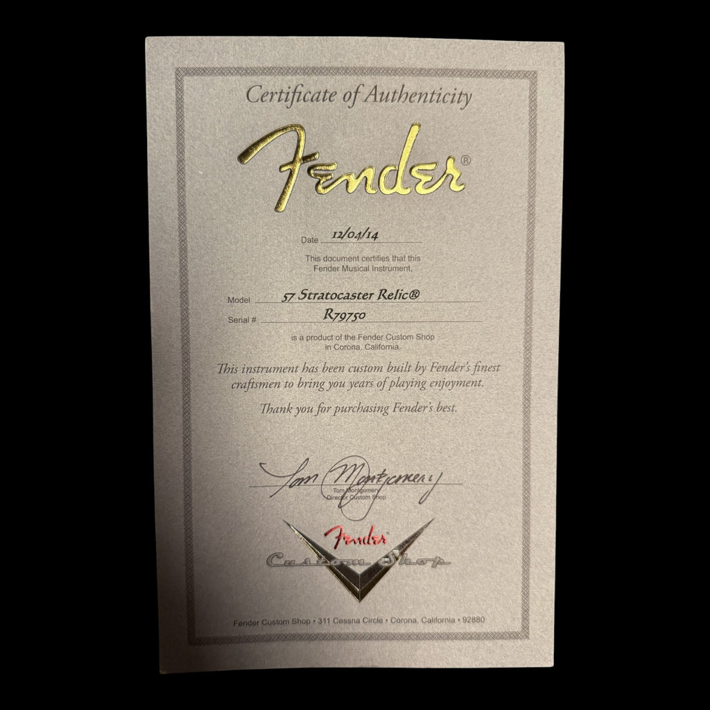 2014 Fender Custom Shop '57 Stratocaster Relic Black • Time Machine • HW Pickups • 3,37 kg