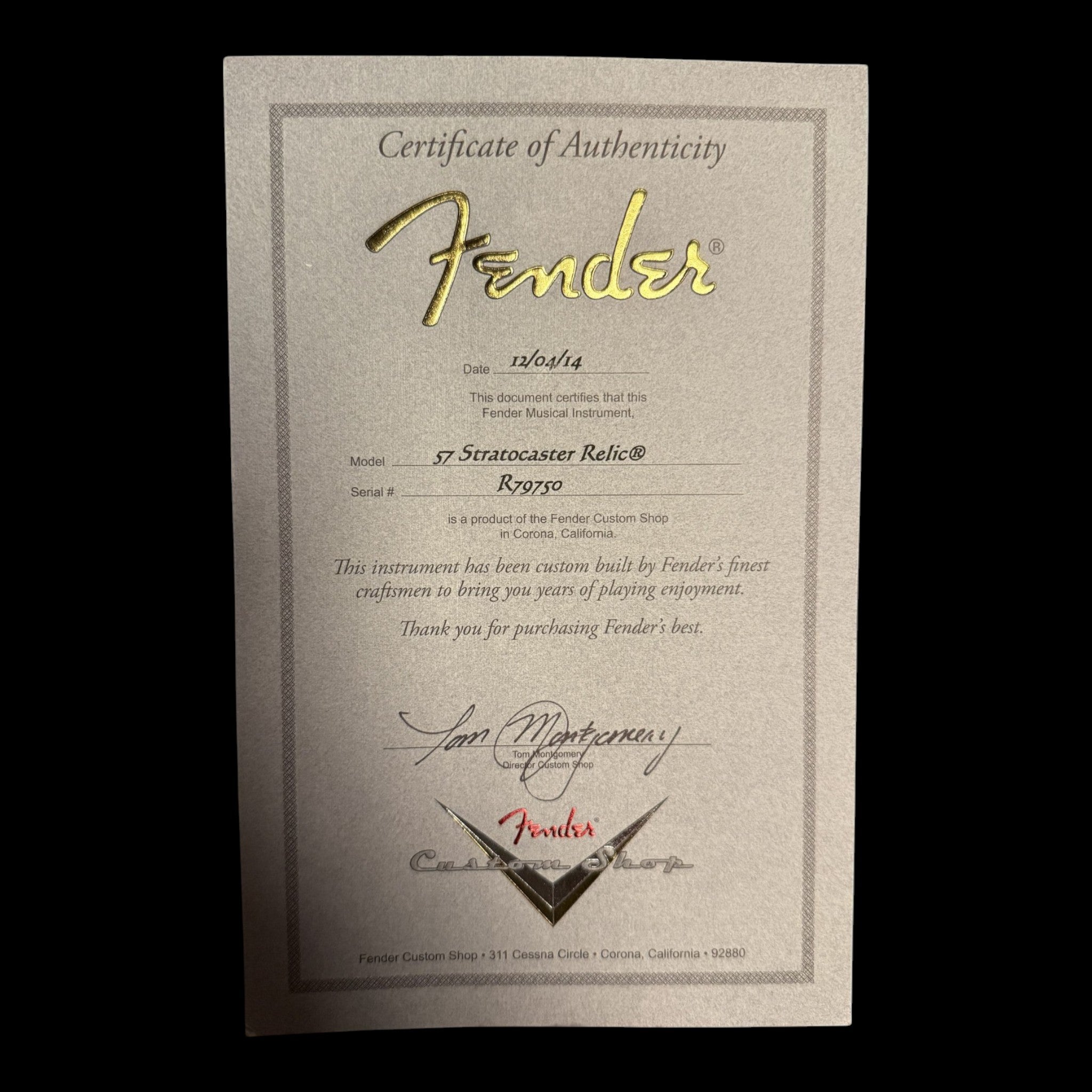 2014 Fender Custom Shop '57 Stratocaster Relic Black • Time Machine • HW Pickups • 3,37 kg