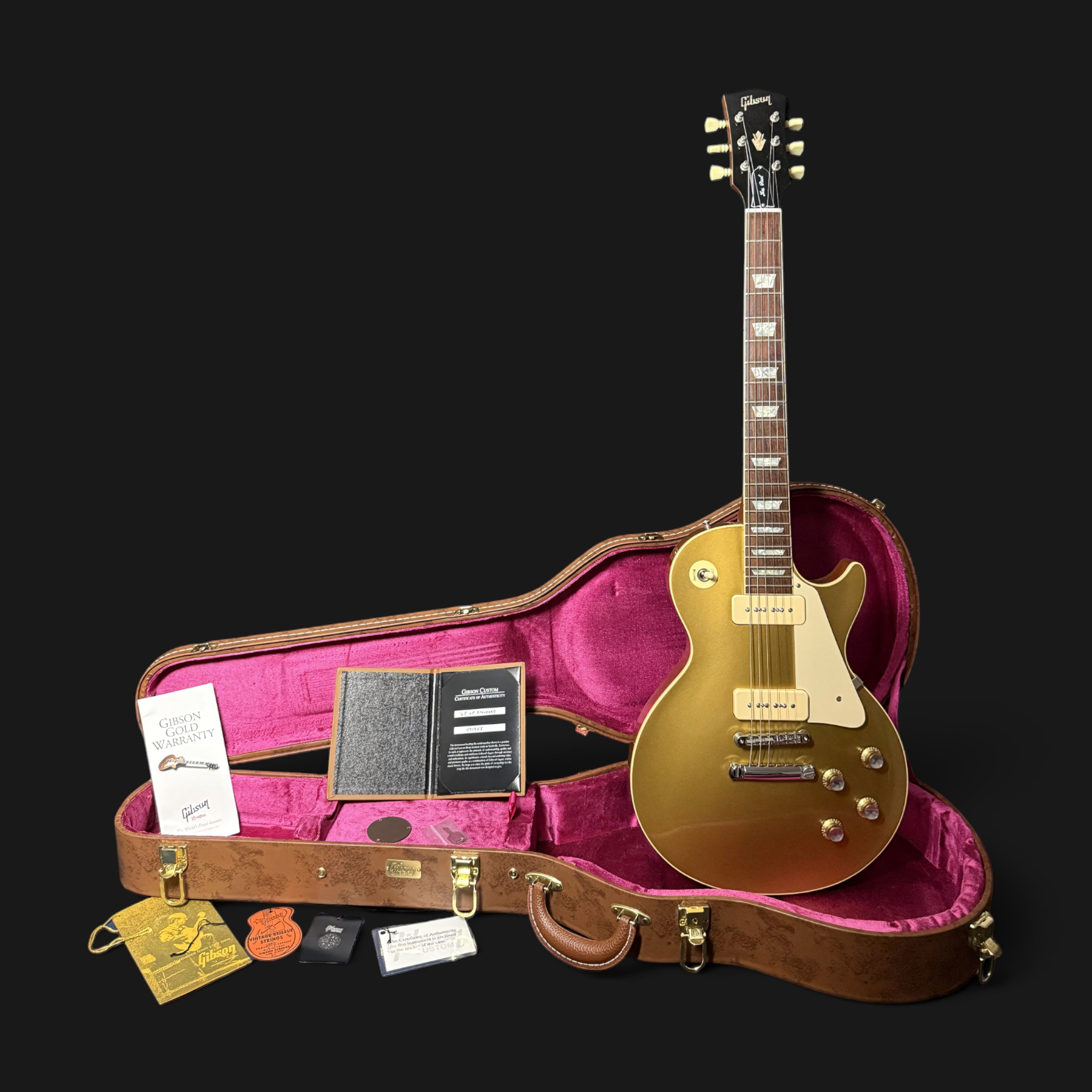 2020 Gibson Custom Shop 1968 Les Paul Goldtop Reissue • Lindy Fralin Noiseless P-90s • Steel Saddles Upgrade • Gloss • 3,7kg