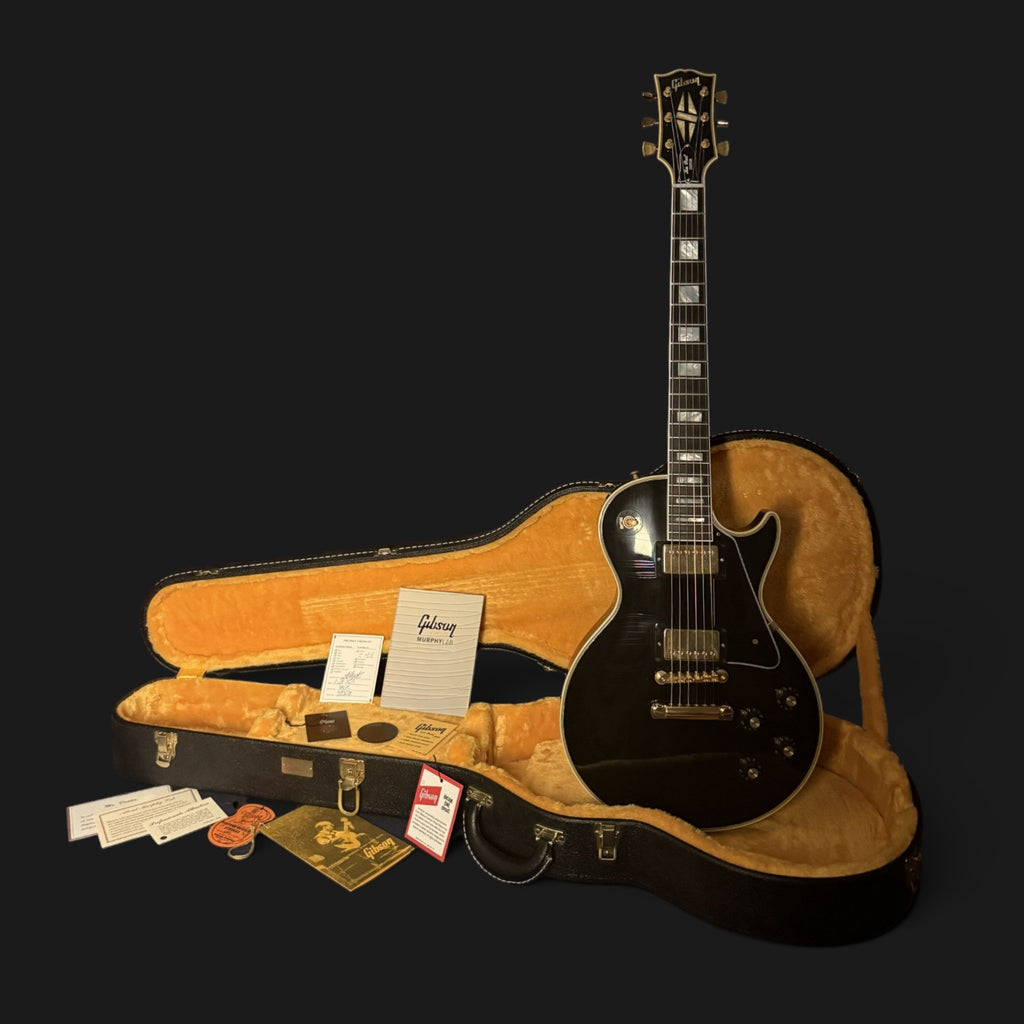 2025 Gibson Custom Shop 1968 Les Paul Custom Reissue "Black Beauty" • Murphy Lab Ultra Light Aged • 4,08kg