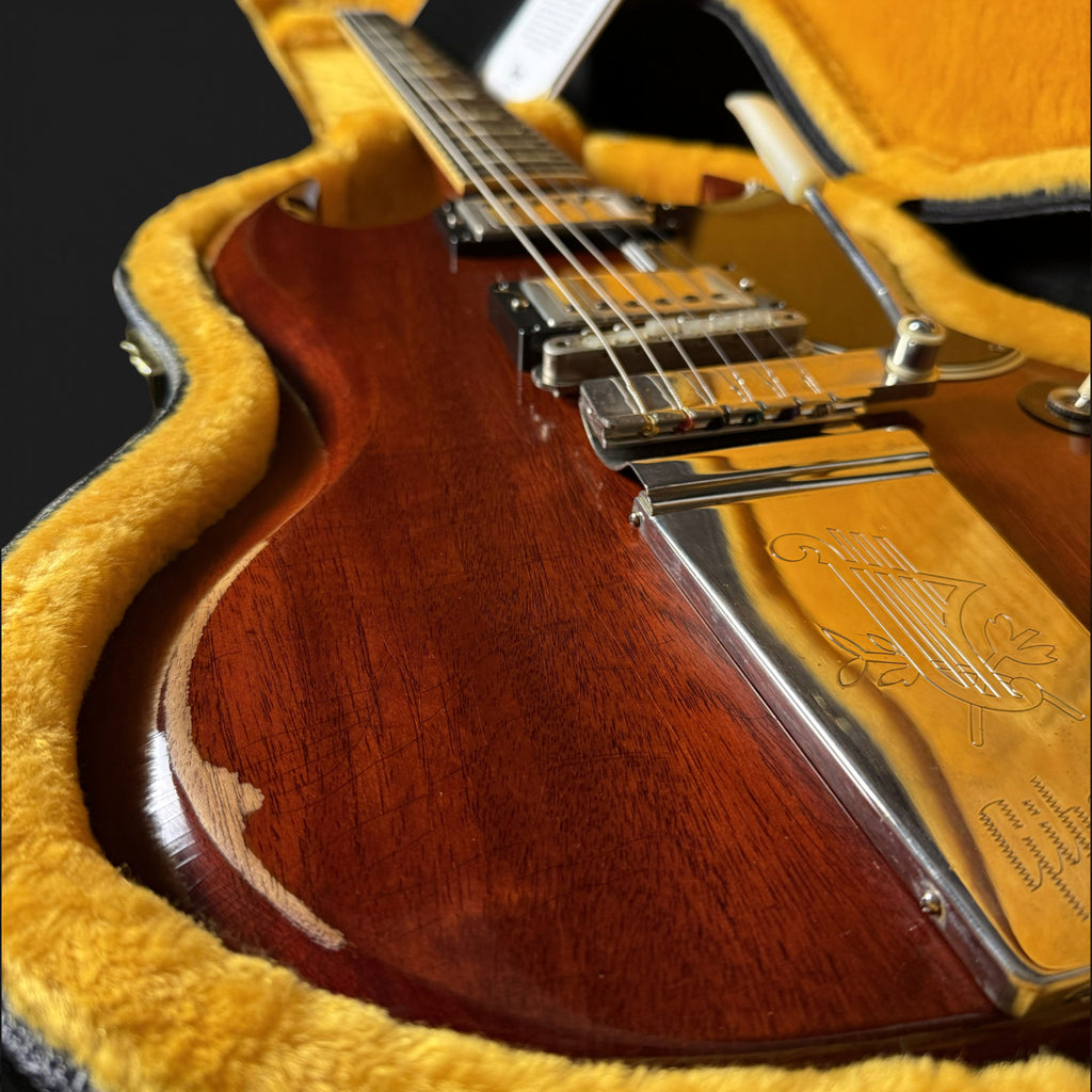 2021 Gibson Custom Shop 1964 SG Standard Reissue  Maestro Vibrola • Murphy Lab Heavy Aged • Faded Cherry • 3,3 kg