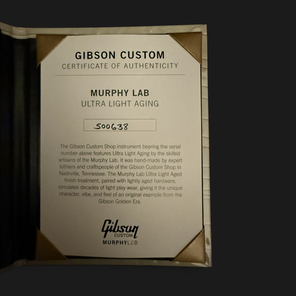 2025 Gibson Custom Shop 1968 Les Paul Custom Reissue "Black Beauty" • Murphy Lab Ultra Light Aged • 4,08kg
