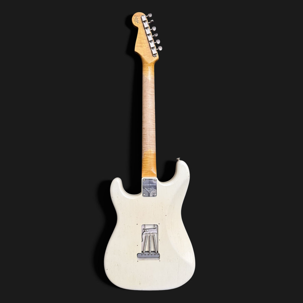 2016 Fender Custom Shop '59 Limited Stratocaster Journeyman Relic - Aged Olympic White - Poblano HW - AAA Flame Neck - 3,27kg