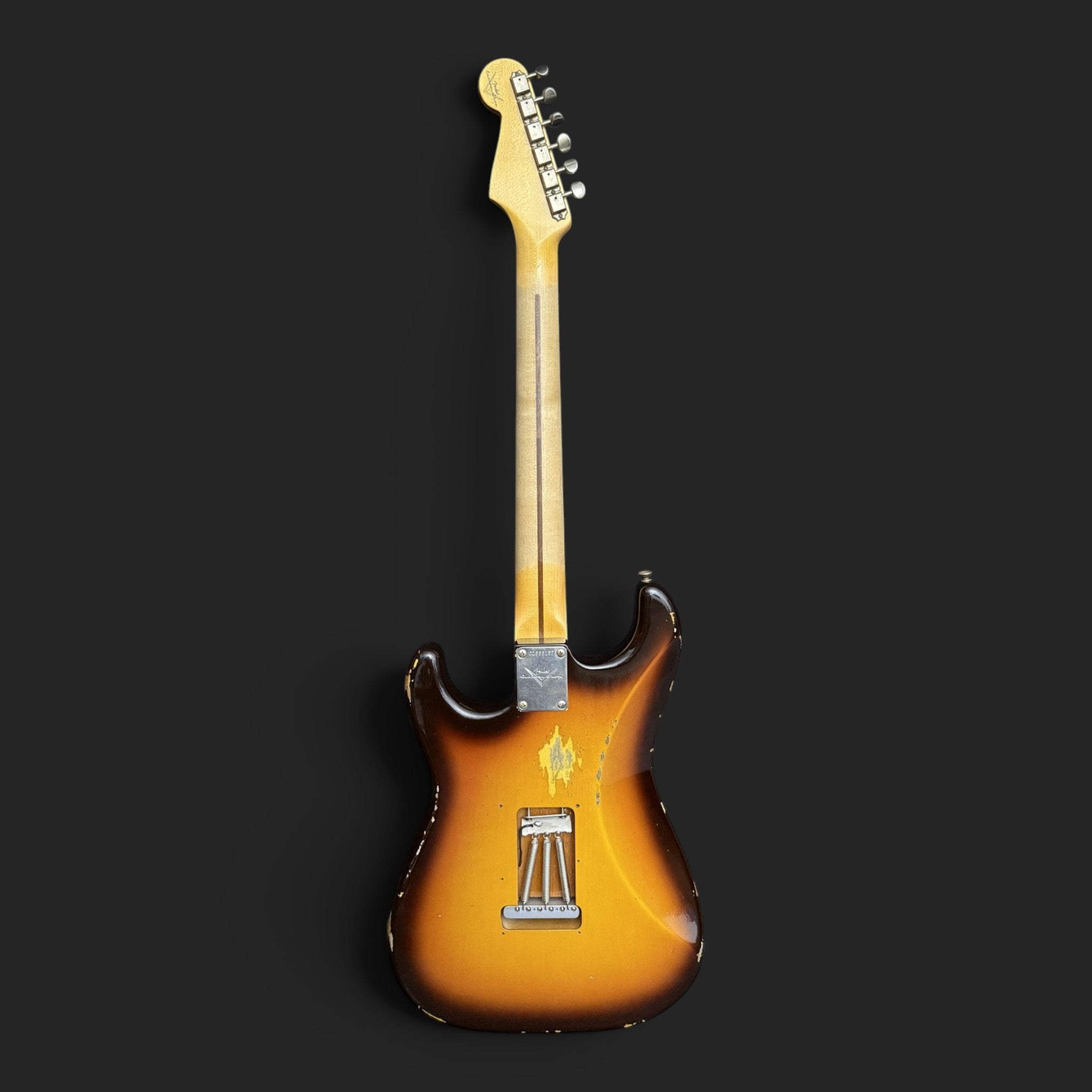 2021 Fender Custom Shop ‘58 Stratocaster Relic HSS – Faded Chocolate Sunburst -3,4kg -HSS/HSH/SSS Full Kit Kloppmann/Amber