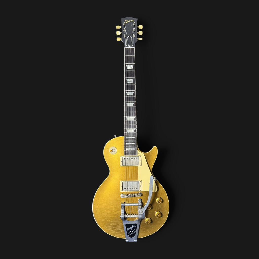 2024 Gibson Custom Shop M2M 1957 Les Paul Goldtop Darkback Reissue • Murphy Lab Heavy Aged • Double Gold • Bigsby B7 • Lower Logo • Aged Case