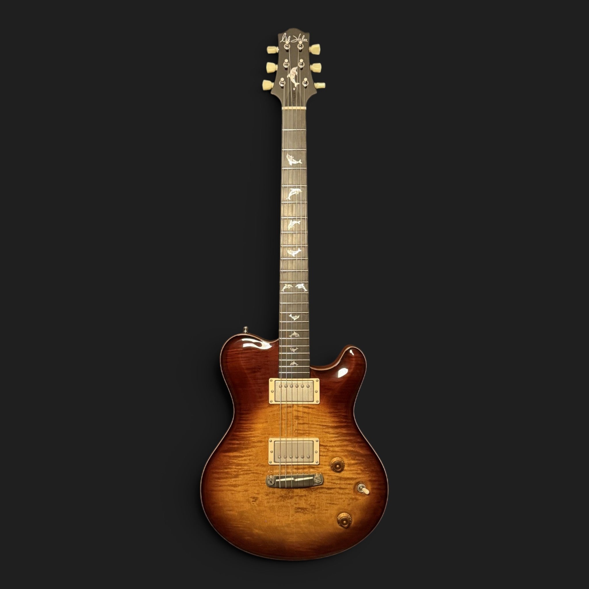 2024 Nik Huber Dolphin II - Made to Measure - Flametop Tobacco Burst High Gloss - 3,67kg - like new!
