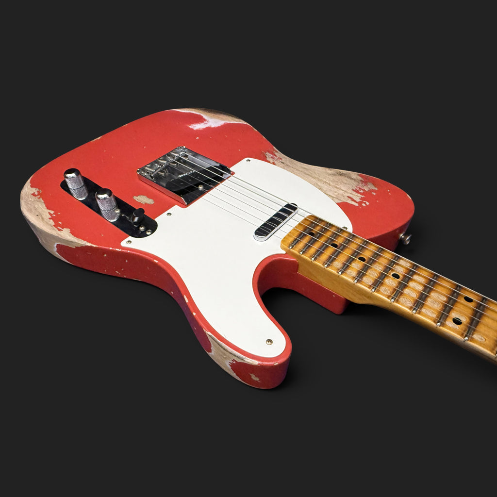 NEUWARE • Fender Custom Shop '55 Telecaster Heavy Relic • Wildwood 10 • Lightweight Ash • Josefina HW • Aged Fiesta Red • 3,06kg