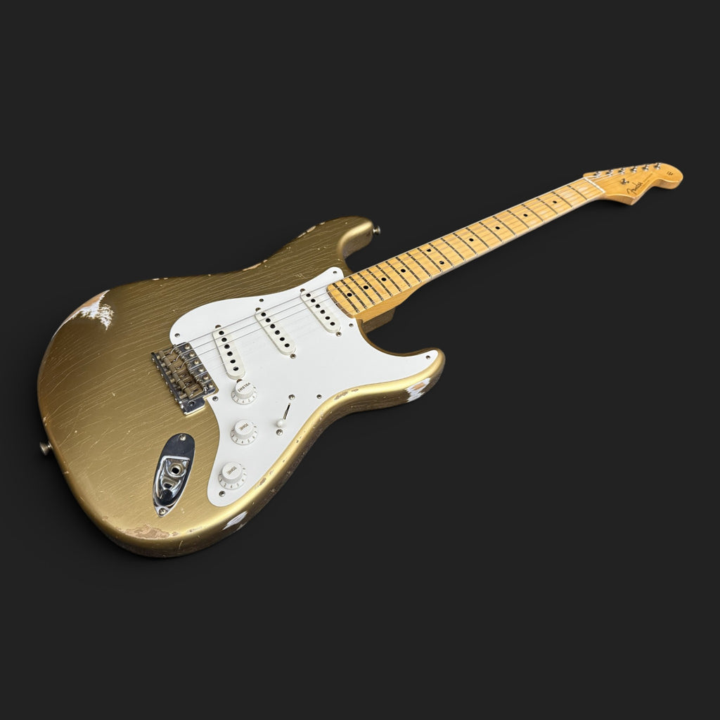 2022 Fender Custom Shop '57 Stratocaster Relic - Aged HLE Gold - HW '57 Pickups - 3,4kg