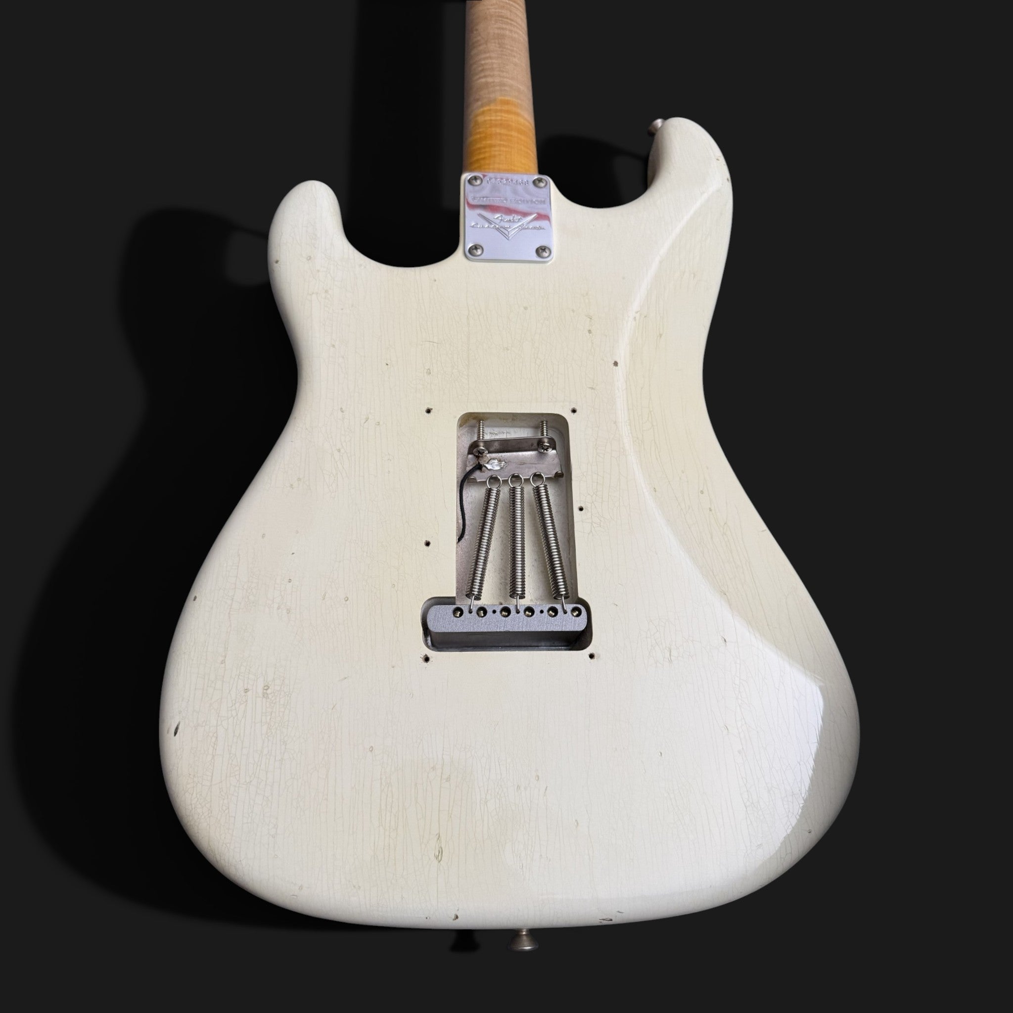 2016 Fender Custom Shop '59 Limited Stratocaster Journeyman Relic - Aged Olympic White - Poblano HW - AAA Flame Neck - 3,27kg