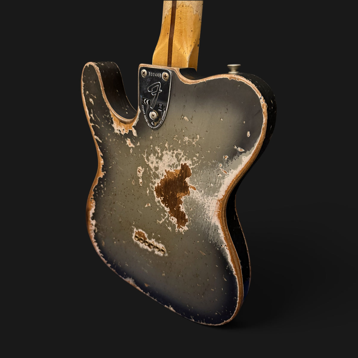 2026 Fender Custom Shop Limited Edition Telecaster Custom Super Heavy Relic • Aged Inca Silver with Aged Charcoal Frost Burst • CuNiFe Humbucker • 3,45 kg