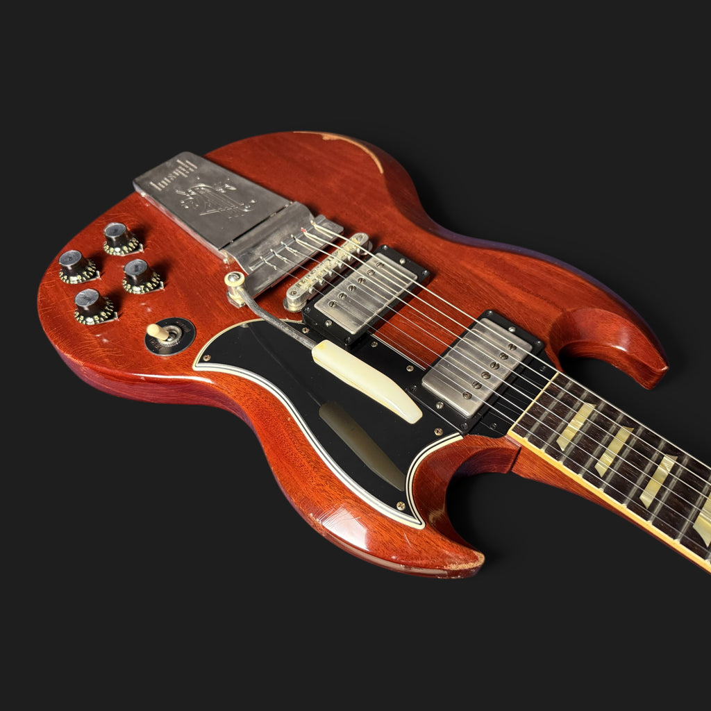 2021 Gibson Custom Shop 1964 SG Standard Reissue  Maestro Vibrola • Murphy Lab Heavy Aged • Faded Cherry • 3,3 kg