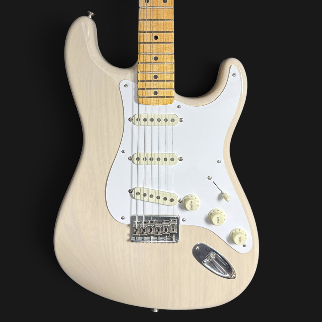 2023 Fender Custom Shop Vintage Custom ‘55 Stratocaster Hardtail NOS/CC • Time Capsule • Aged White Blonde • lightly flamed Neck • 3,3kg