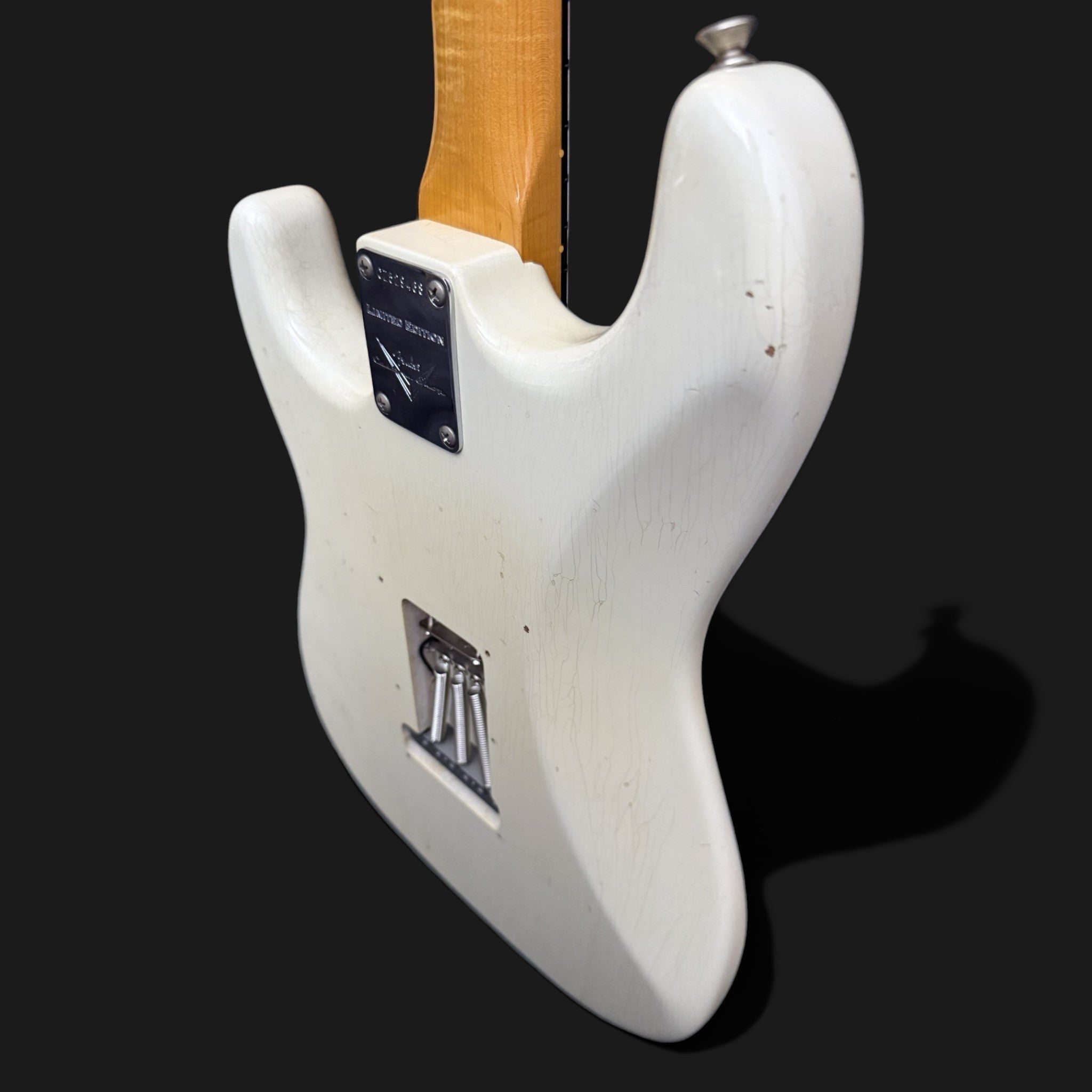 2016 Fender Custom Shop '59 Limited Stratocaster Journeyman Relic - Aged Olympic White - Poblano HW - AAA Flame Neck - 3,27kg