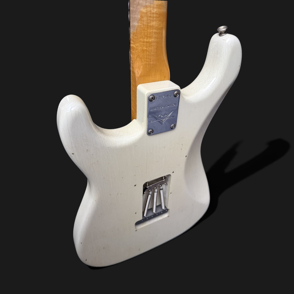 2016 Fender Custom Shop '59 Limited Stratocaster Journeyman Relic - Aged Olympic White - Poblano HW - AAA Flame Neck - 3,27kg