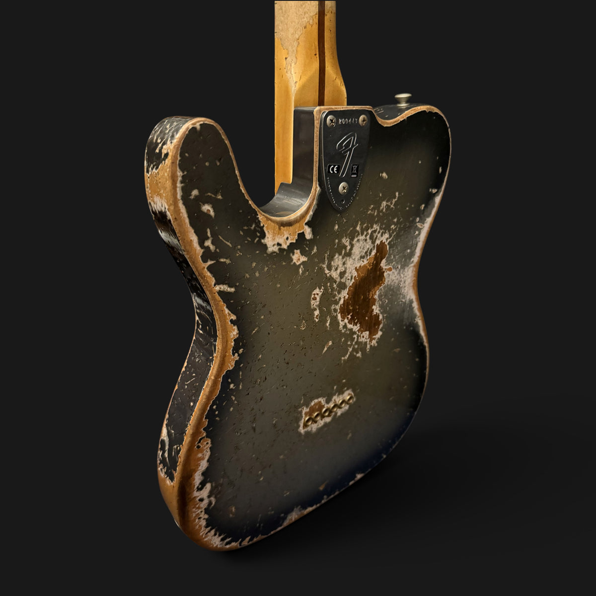 2026 Fender Custom Shop Limited Edition Telecaster Custom Super Heavy Relic • Aged Inca Silver with Aged Charcoal Frost Burst • CuNiFe Humbucker • 3,45 kg