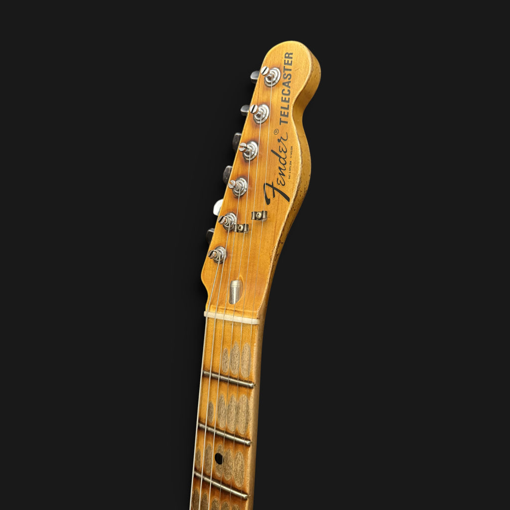 2026 Fender Custom Shop Limited Edition Telecaster Custom Super Heavy Relic • Aged Inca Silver with Aged Charcoal Frost Burst • CuNiFe Humbucker • 3,45 kg
