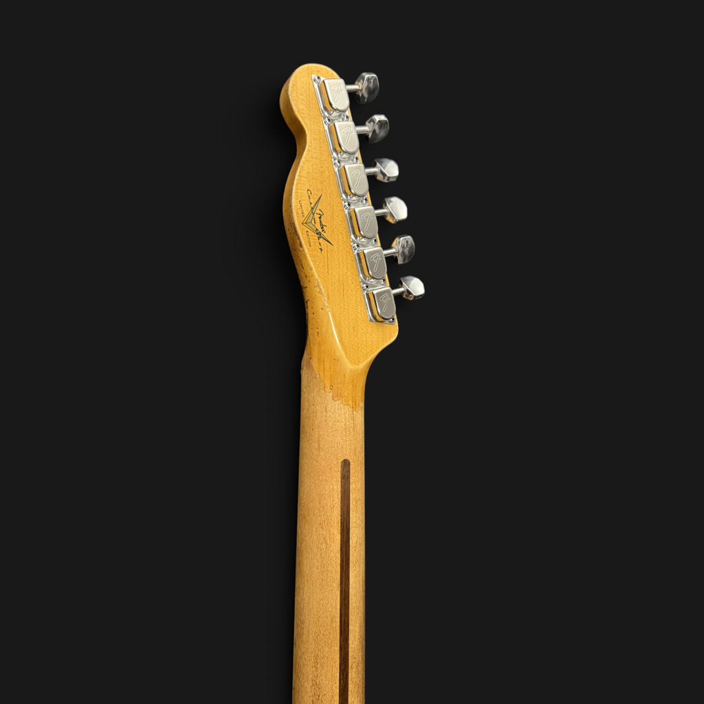 2026 Fender Custom Shop Limited Edition Telecaster Custom Super Heavy Relic • Aged Inca Silver with Aged Charcoal Frost Burst • CuNiFe Humbucker • 3,45 kg
