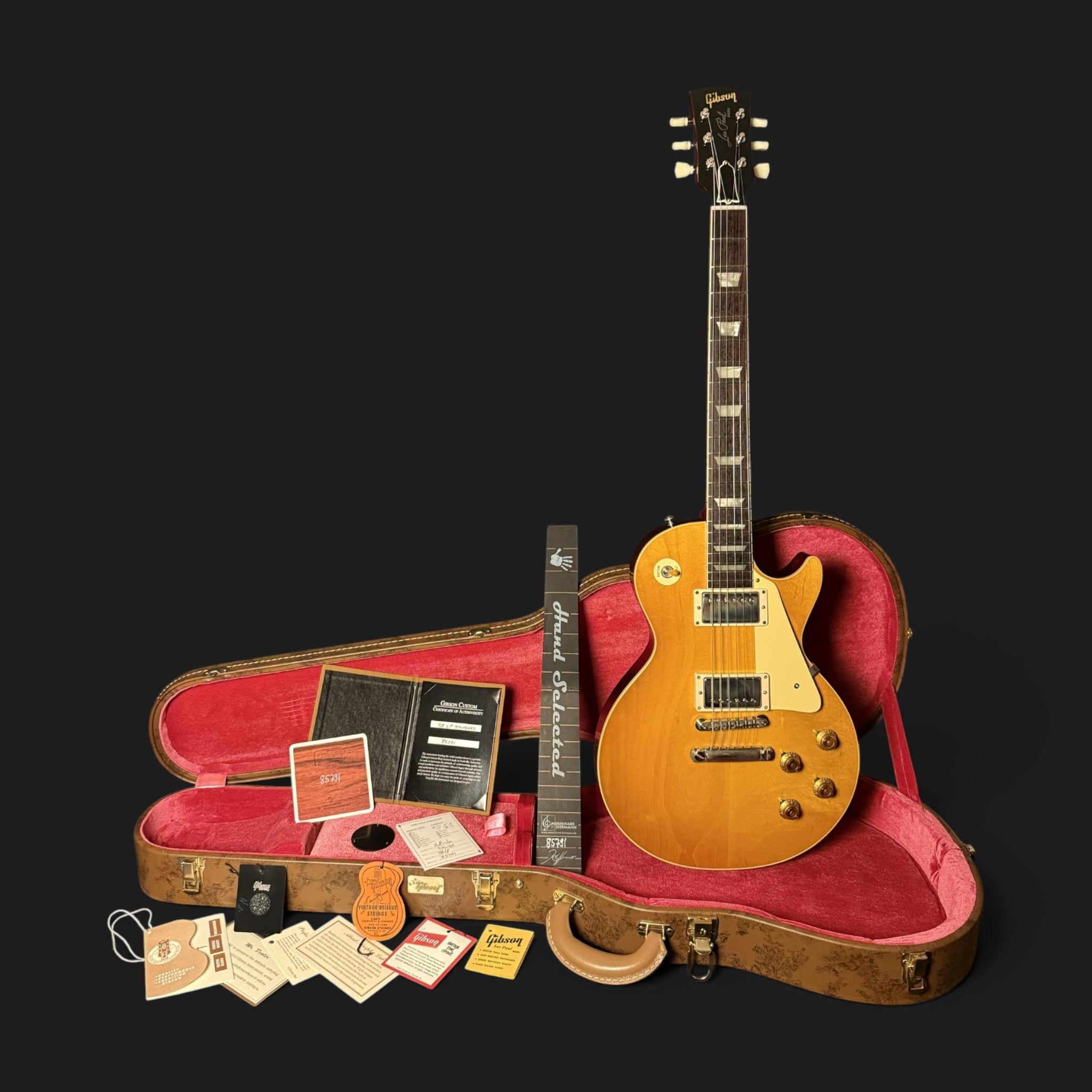 2025 Gibson Custom Shop 1958 Les Paul Standard Reissue VOS – Hand Selected / Dealer Select Musikhaus Hermann – Lemon Burst – 3,7kg