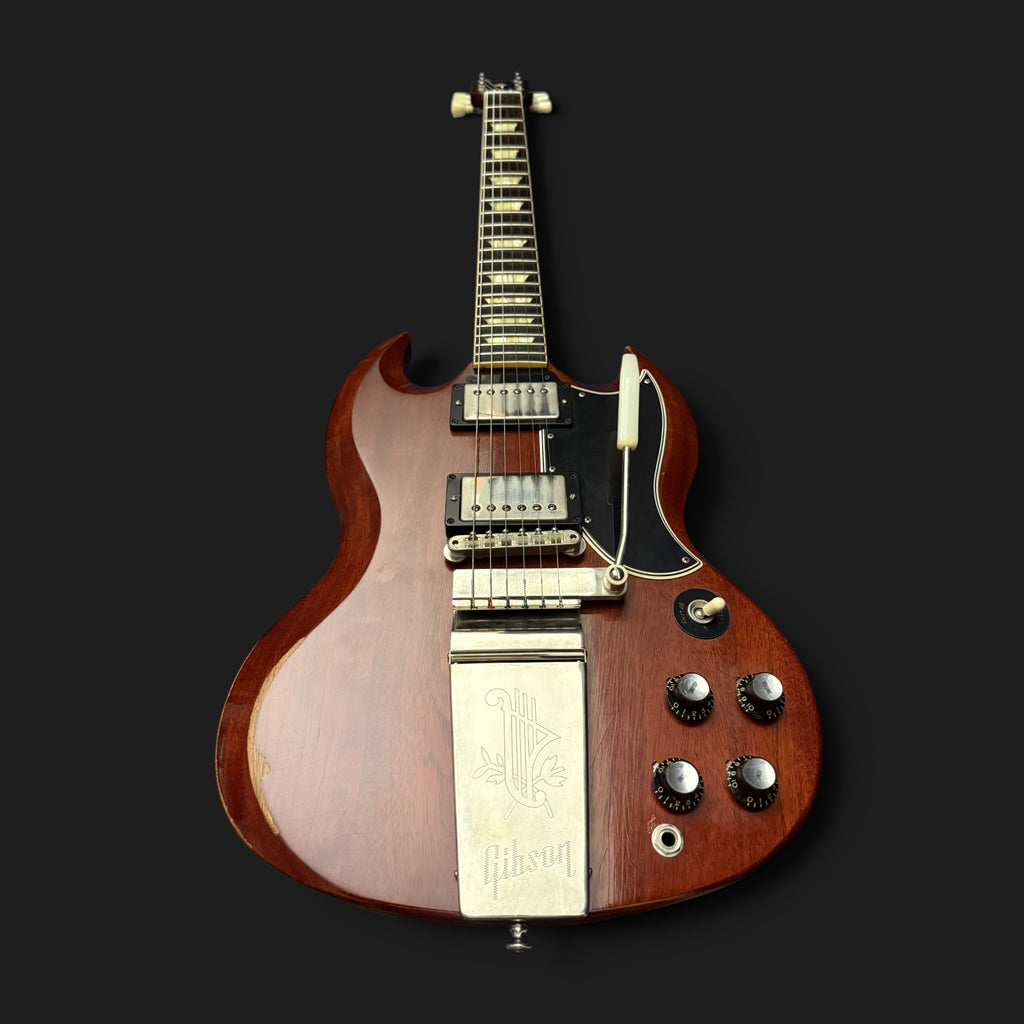 2021 Gibson Custom Shop 1964 SG Standard Reissue  Maestro Vibrola • Murphy Lab Heavy Aged • Faded Cherry • 3,3 kg