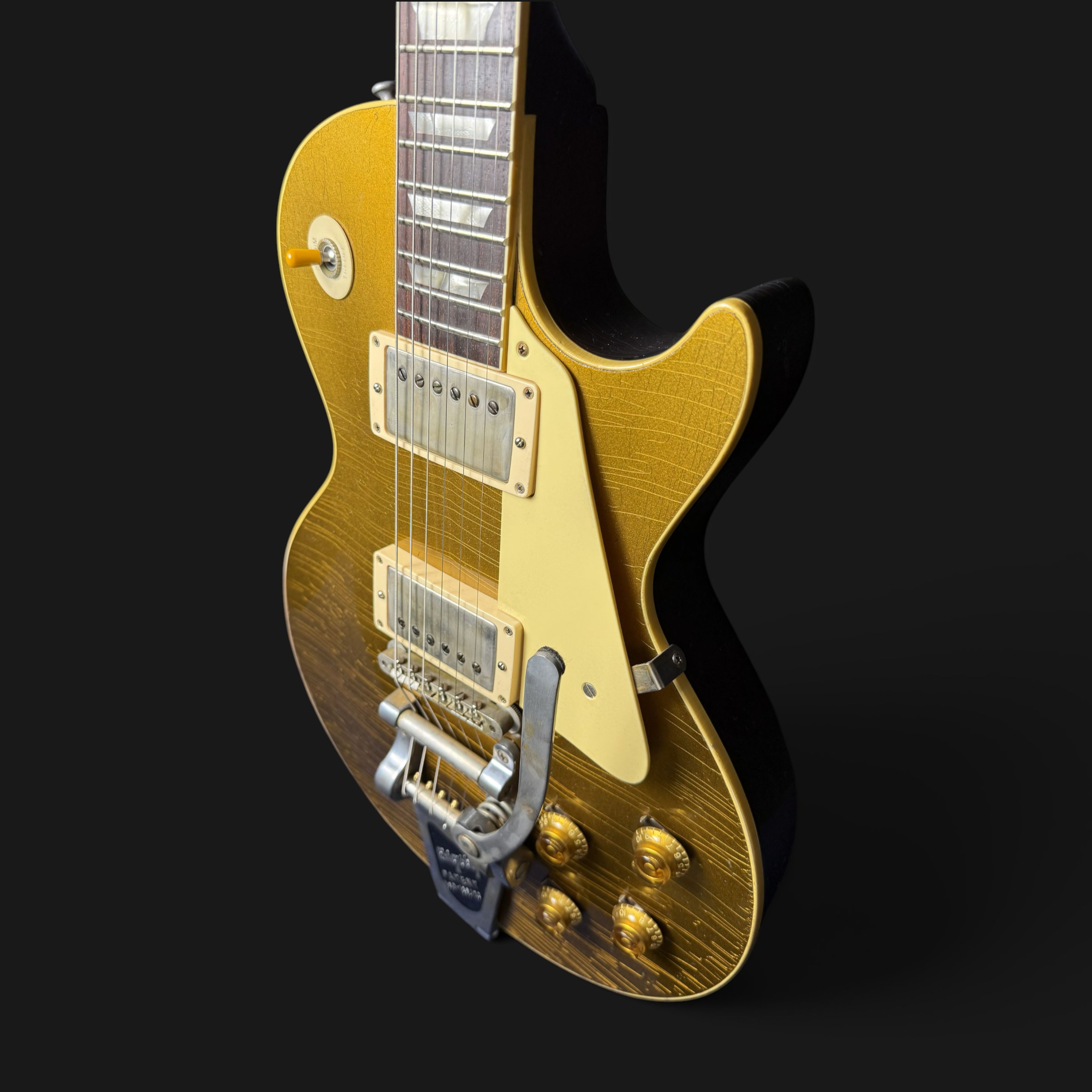 2024 Gibson Custom Shop M2M 1957 Les Paul Goldtop Darkback Reissue • Murphy Lab Heavy Aged • Double Gold • Bigsby B7 • Lower Logo • Aged Case