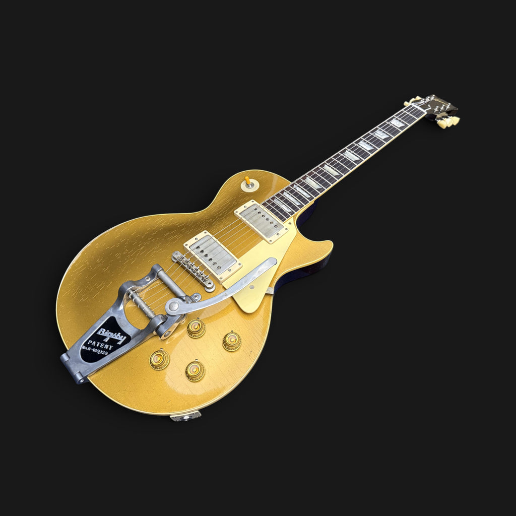 2024 Gibson Custom Shop M2M 1957 Les Paul Goldtop Darkback Reissue • Murphy Lab Heavy Aged • Double Gold • Bigsby B7 • Lower Logo • Aged Case