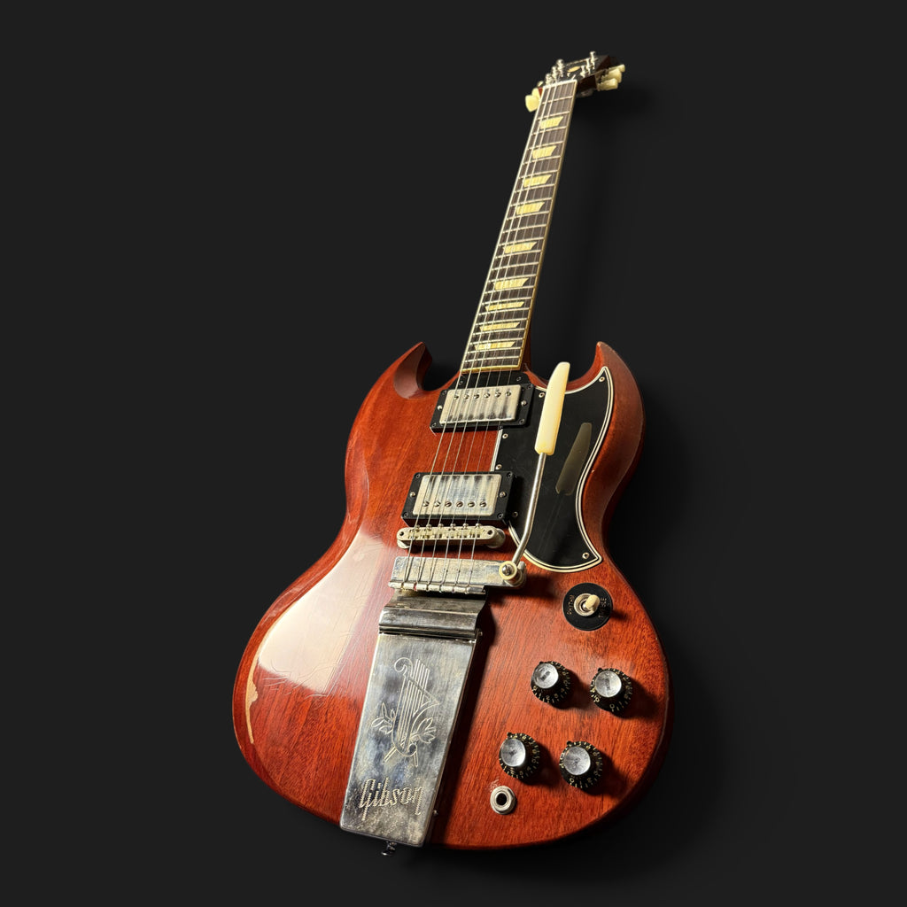 2021 Gibson Custom Shop 1964 SG Standard Reissue  Maestro Vibrola • Murphy Lab Heavy Aged • Faded Cherry • 3,3 kg