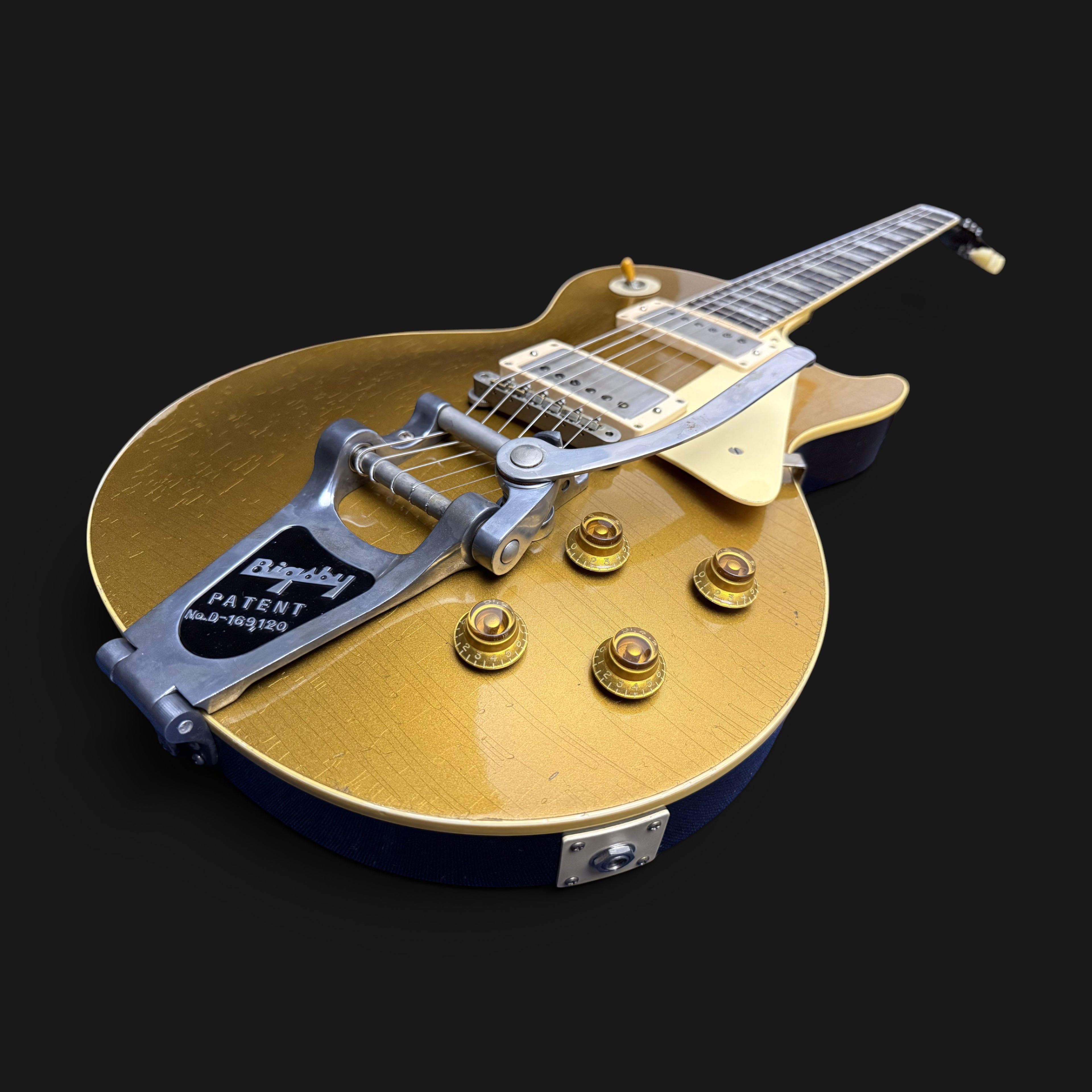 2024 Gibson Custom Shop M2M 1957 Les Paul Goldtop Darkback Reissue • Murphy Lab Heavy Aged • Double Gold • Bigsby B7 • Lower Logo • Aged Case